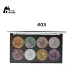 Miss Rose 8 Color Glitter Eyeshadow Palette for stunning, sparkling eye looks