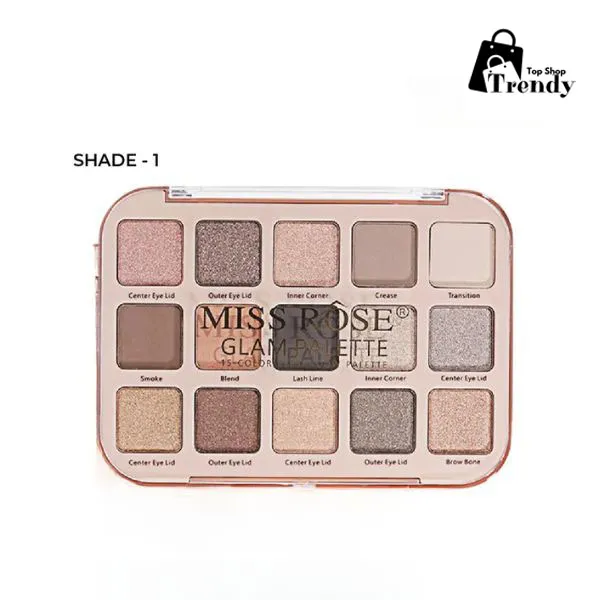 Miss Rose Glam Palette 15 Colors - Top Trendy Shop